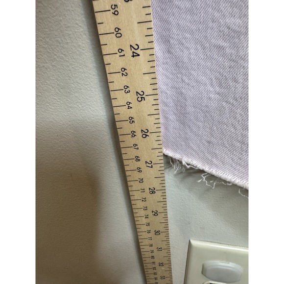 Pistola Penny Crop Jeans Womens 26 High Rise Wide Leg Raw Hem Denim Pants - Picture 5 of 10